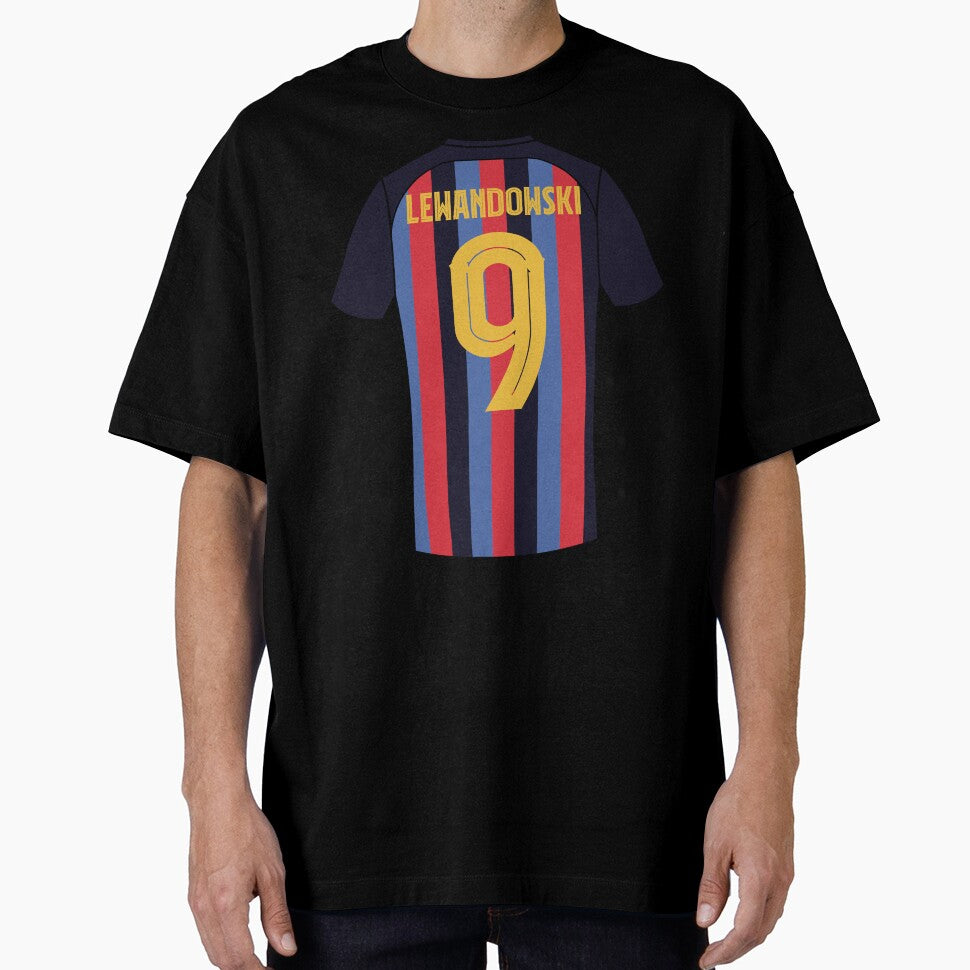 Lewandowski barcelona football jersey number 9 by Justtrendytees