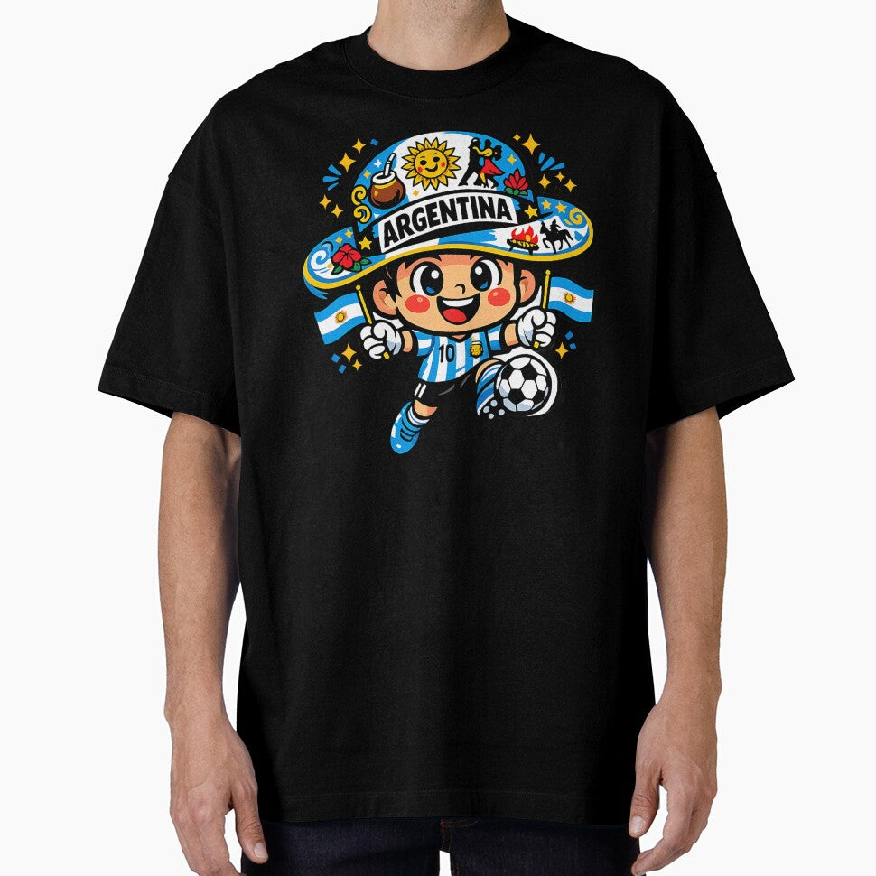 Argentina Soccer 2026 Football Mascot | Argentine fan art | Argentina flag by Youngkev-arts