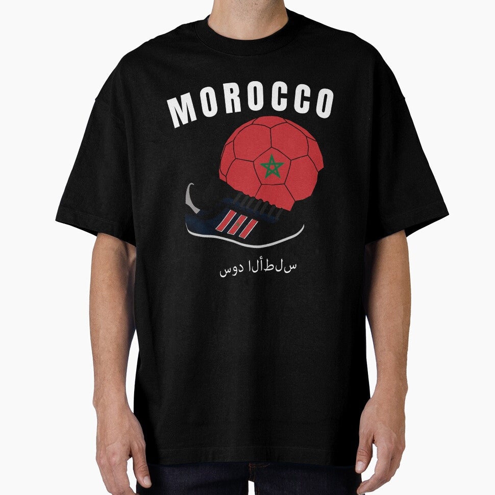 Soccer Morocco Flag T-Shirt Cool Football Jersey Gift Tee by BCNDesign