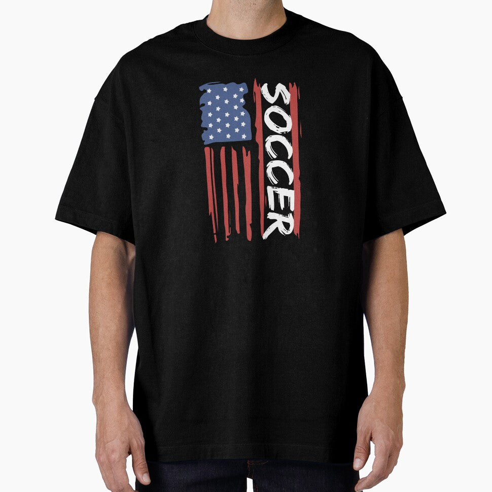 Soccer American Flag by TendyTees