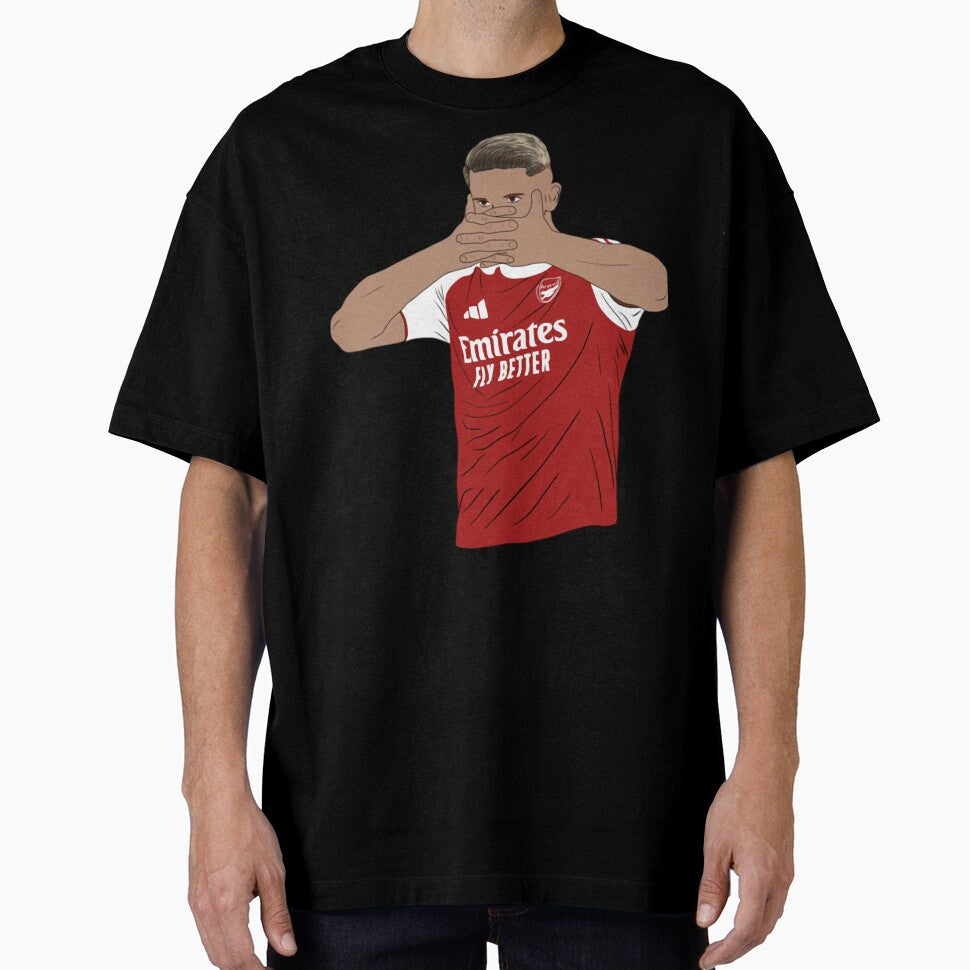 Viktor Gyökeres Goal Celebration Minimalist Emirates Fly Better by emad hamdi
