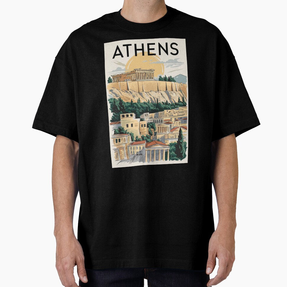 Athens Vintage Travel Poster by TravelerRat