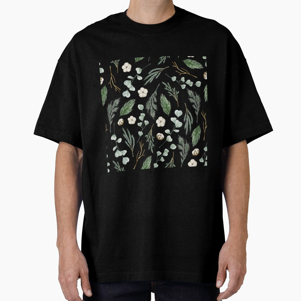 Green Christmas Leaves and Pine Branches by ArDecoS