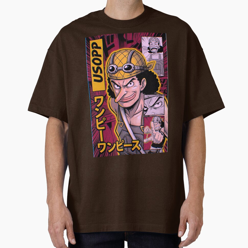 One Piece Usopp retro comicpos poster design by Moonshroomarts