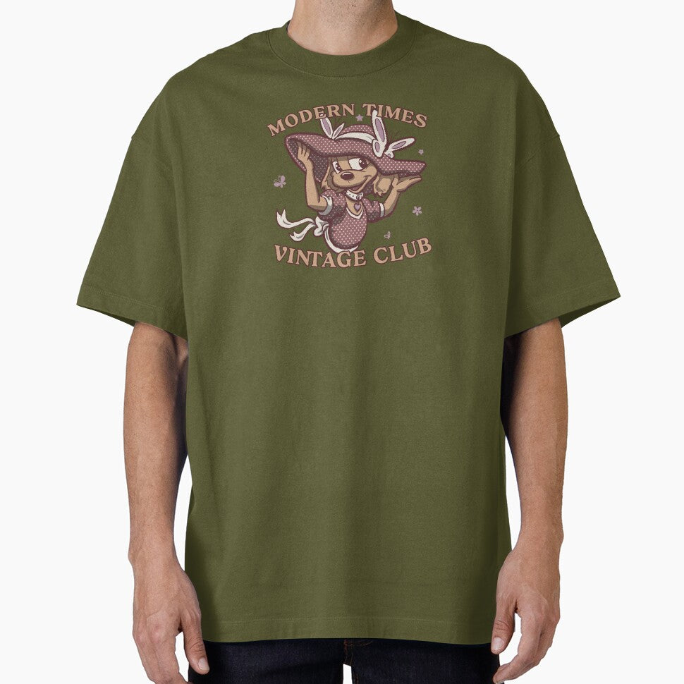 modern times vintage club - cartoon cute dressed puppy by hayrpictures