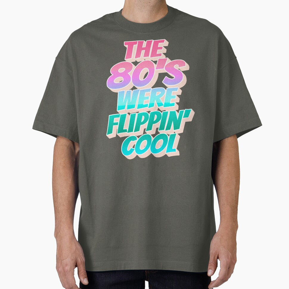 Pastel Ombre The 80's Were Flippin' Cool, Retro Style Design by TrulyEpoque