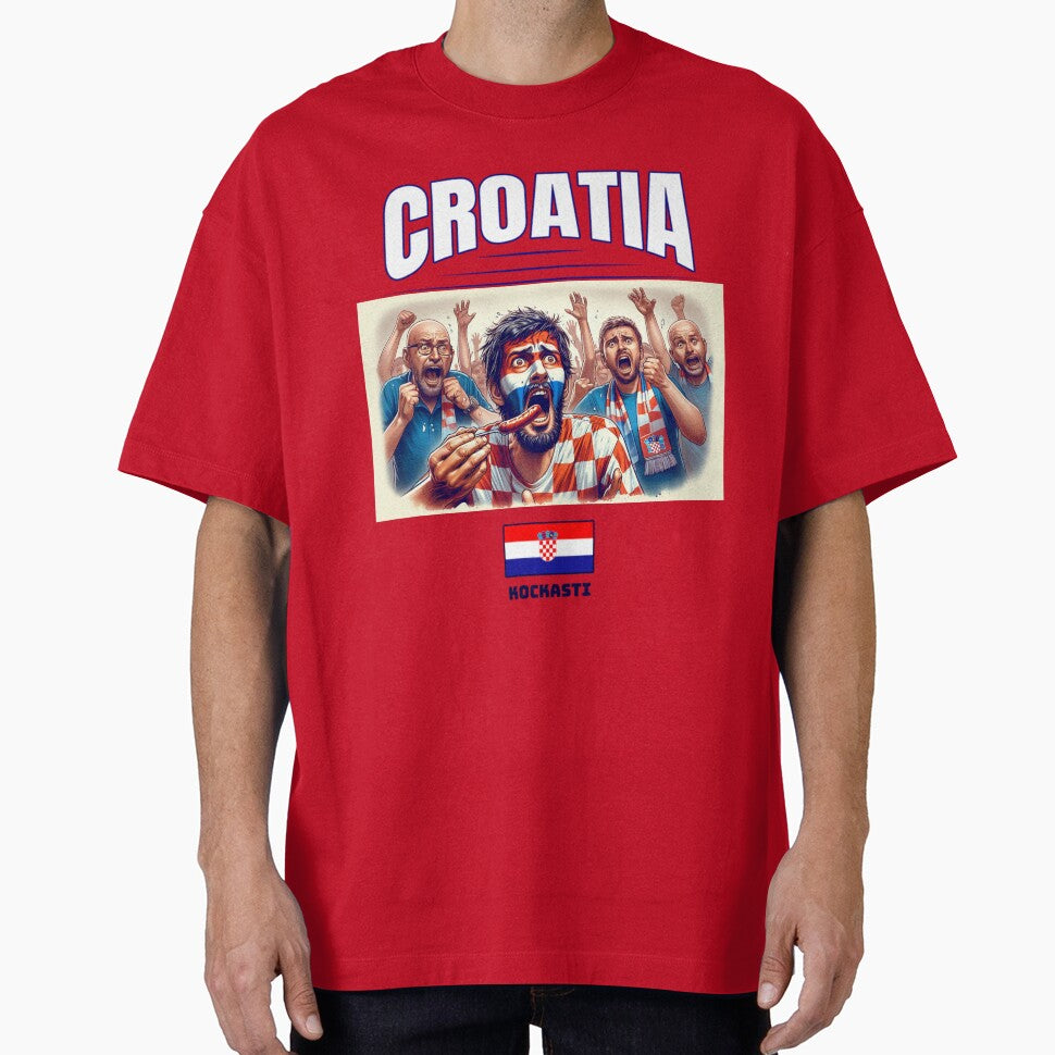 Croatian Fans Euro24, sausage on a Fork. Croatia by Get-Forked