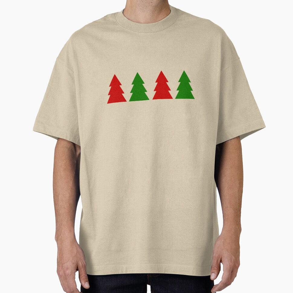 Cedar Trees - Red & Green by TheeForestFox Shop