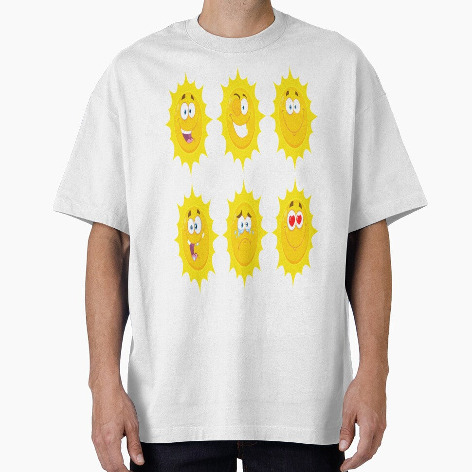 Funny cute yellow sun silly face sticker by angel1818
