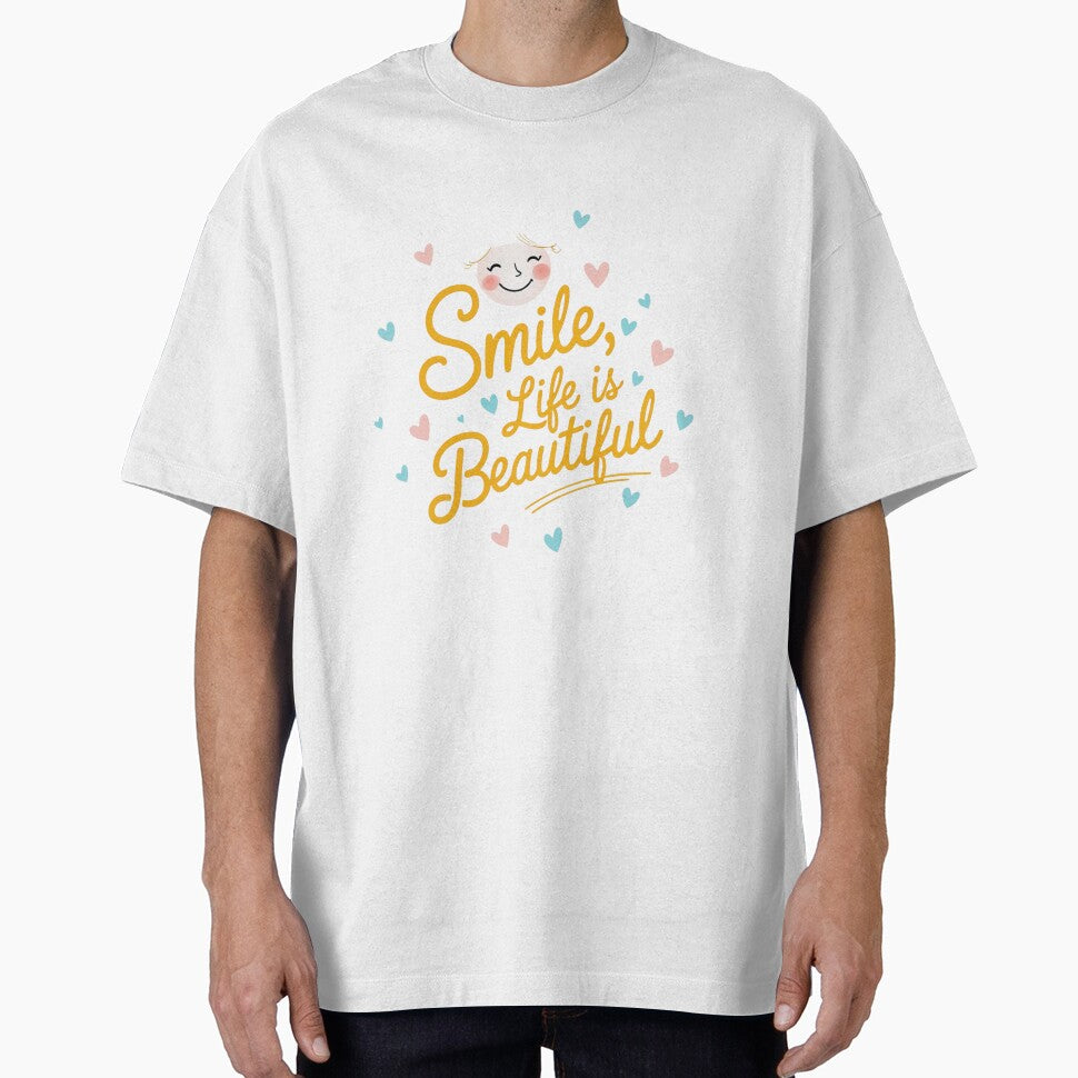 Smile, Life Is Beautiful – Inspirational Quote Hat by Artami14