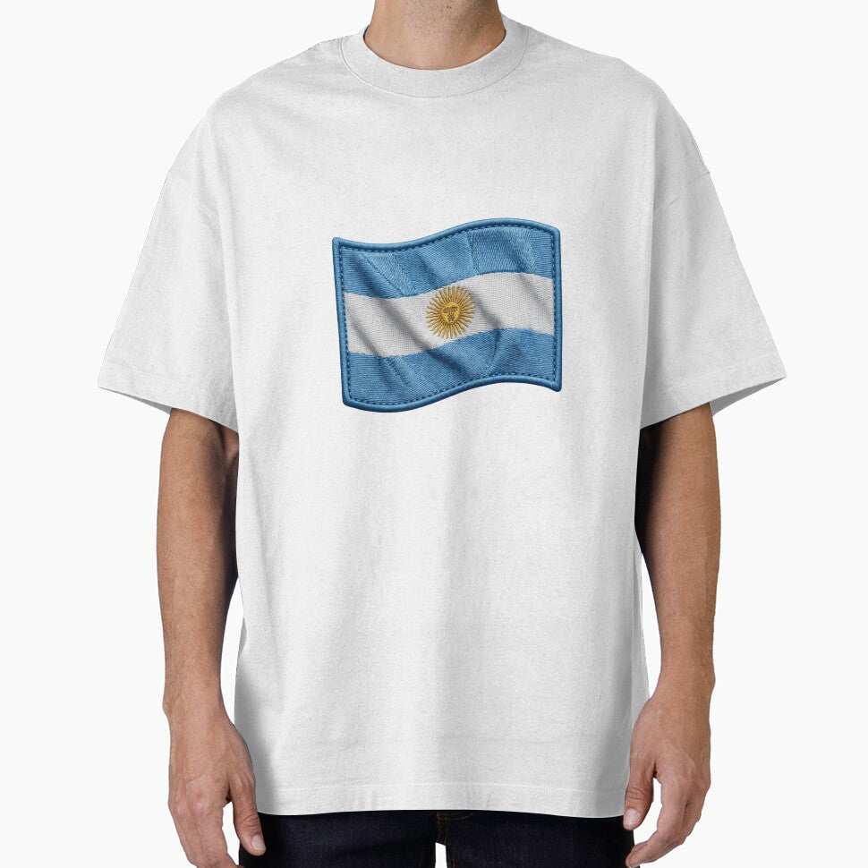 Embroidered Argentina Flag Patch - Waving Tactical Crest Design by VisualStudio97