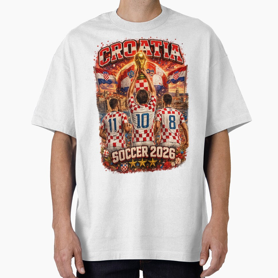 Croatia Soccer 2026 Shirt – Croatian Football Fan Gift by UrbanPrintVibes