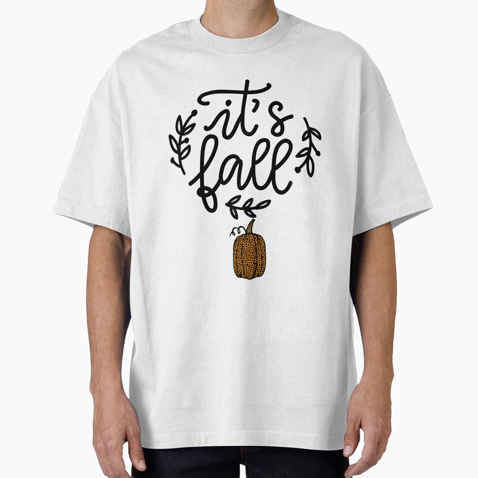 It's Fall with Leopard Print Pumpkin by RunThatApparel