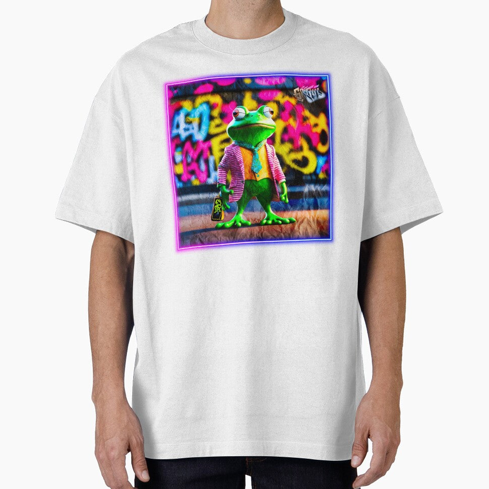Graffiti style frog by Drone-tees