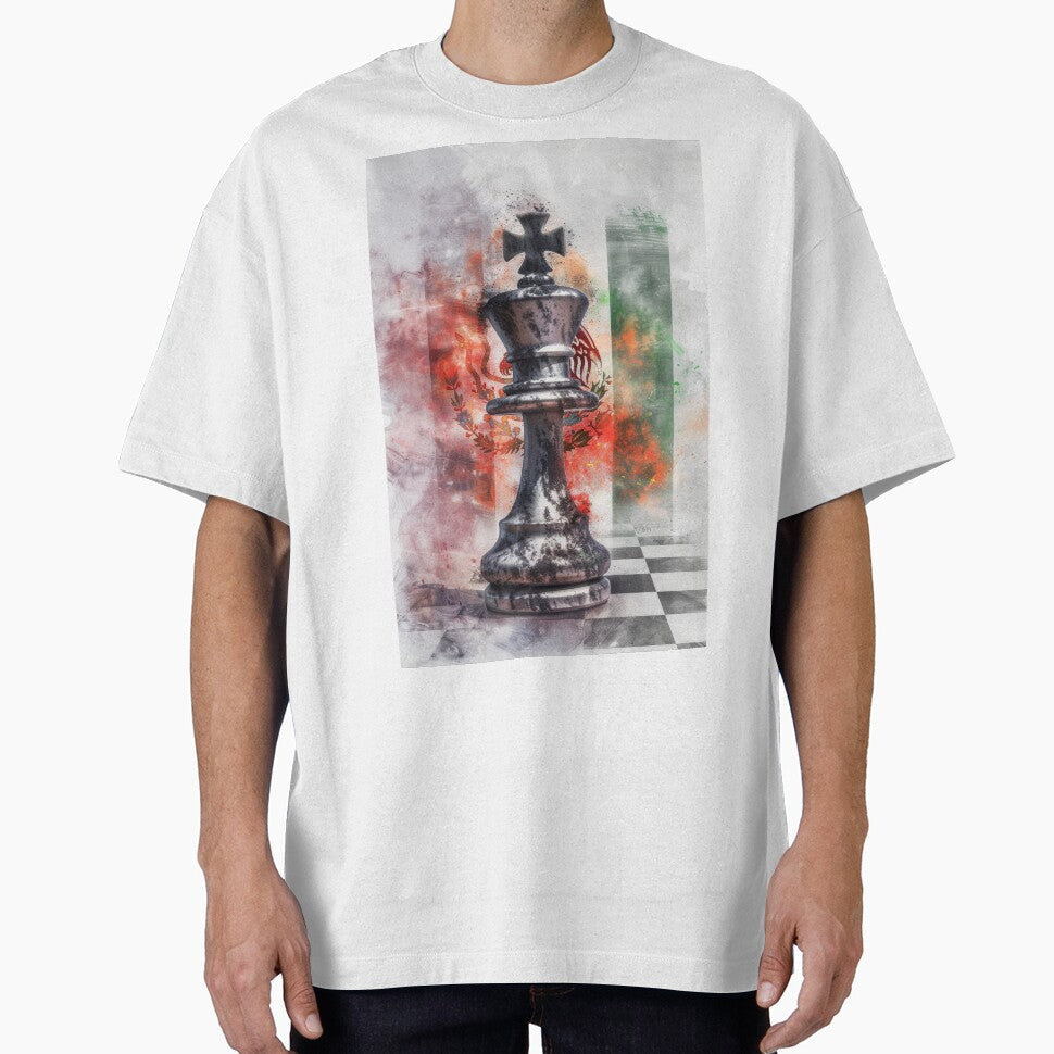 Royal Chess Pieces with Abstract Paint Splashes by Piotrek0001