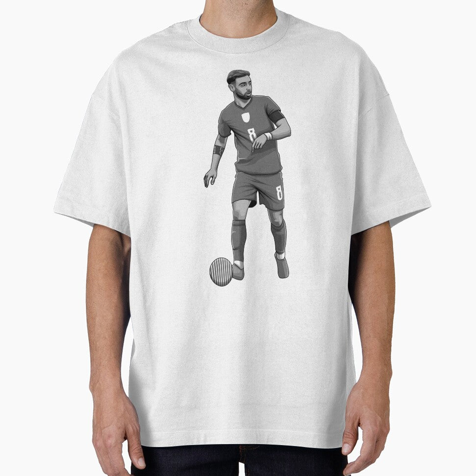 Bruno Fernandes Black and White Version by Aldduardo