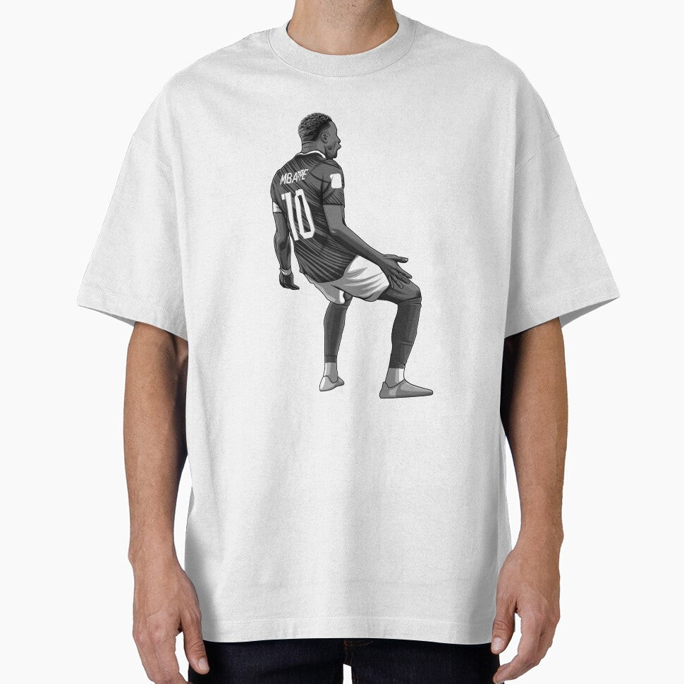 Kylian Mbappe Black and White Version by Aldduardo