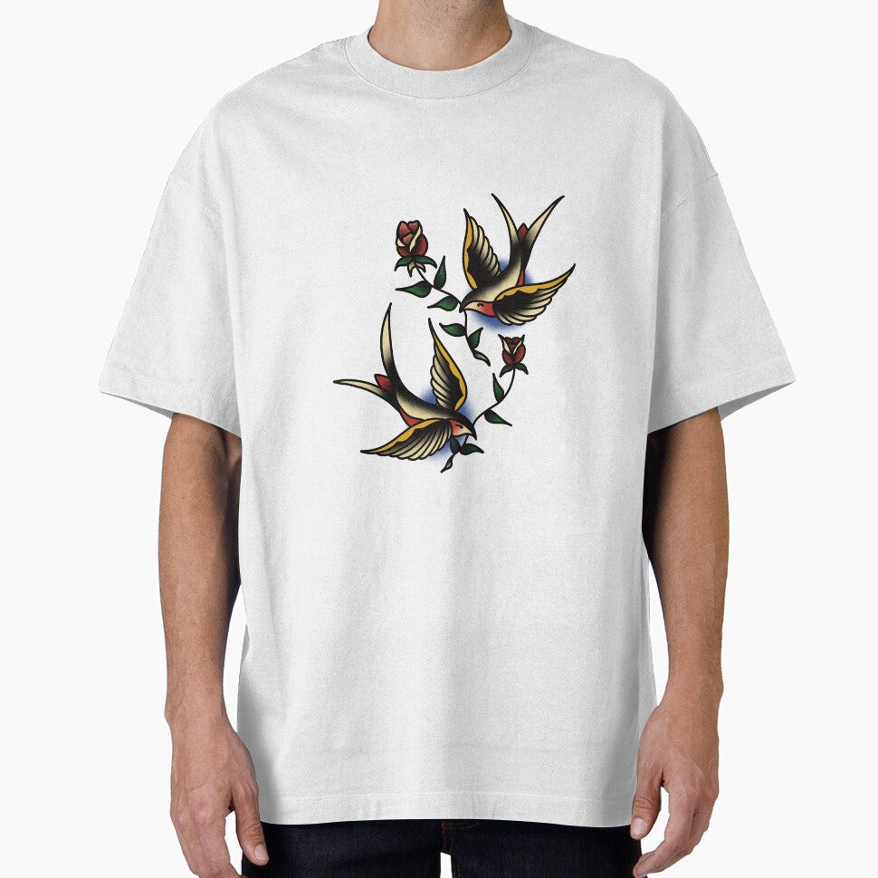 Traditional Tattoo Swallows by tttraddesigns