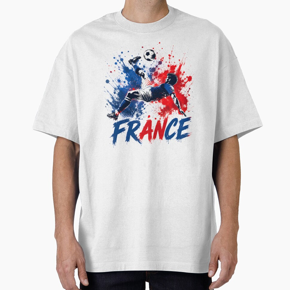 Les Bleus Spirit Soccer Shirt | Classic France Football Colors Tee | Fan Pride Gift by 3ac-Arts
