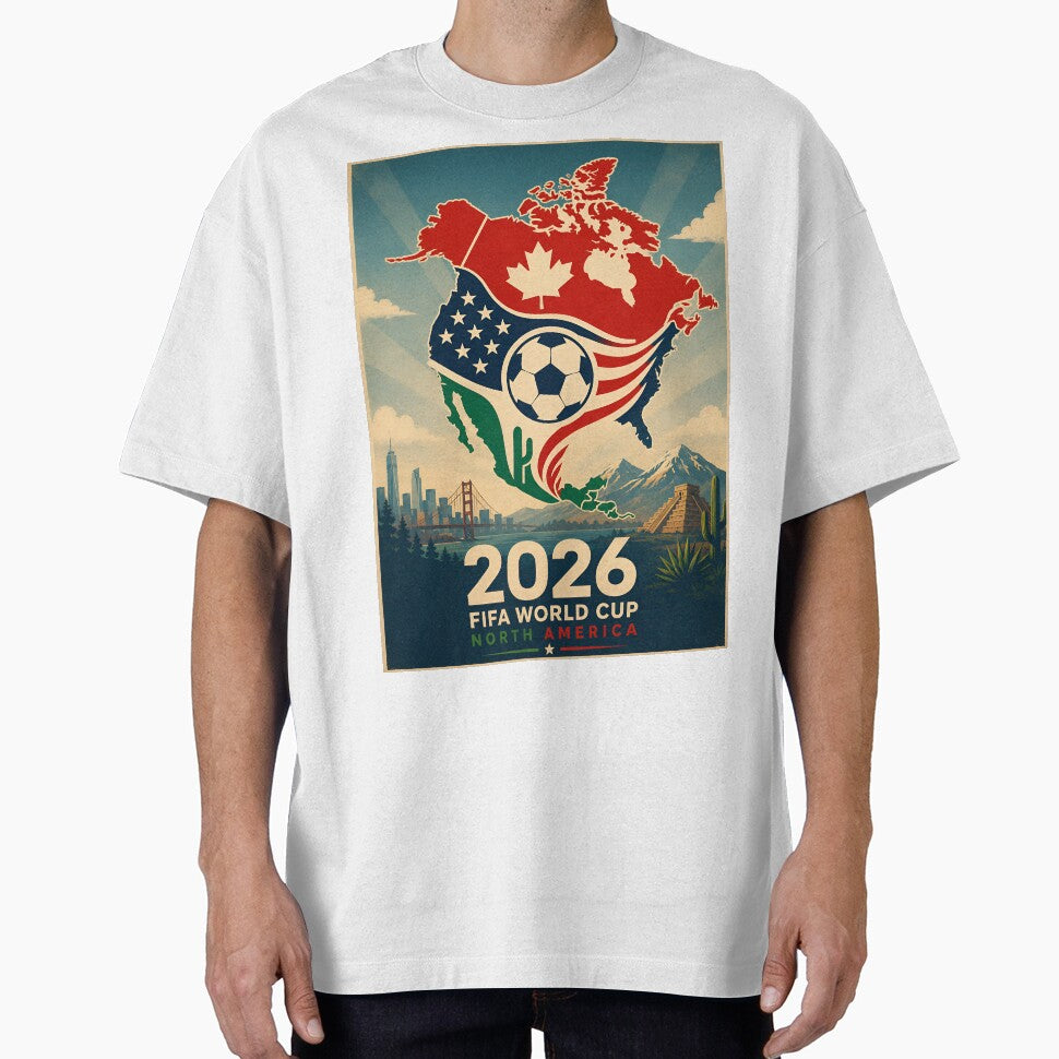 North America 2026 Soccer Championship Old Style Poster by Abeshinobi