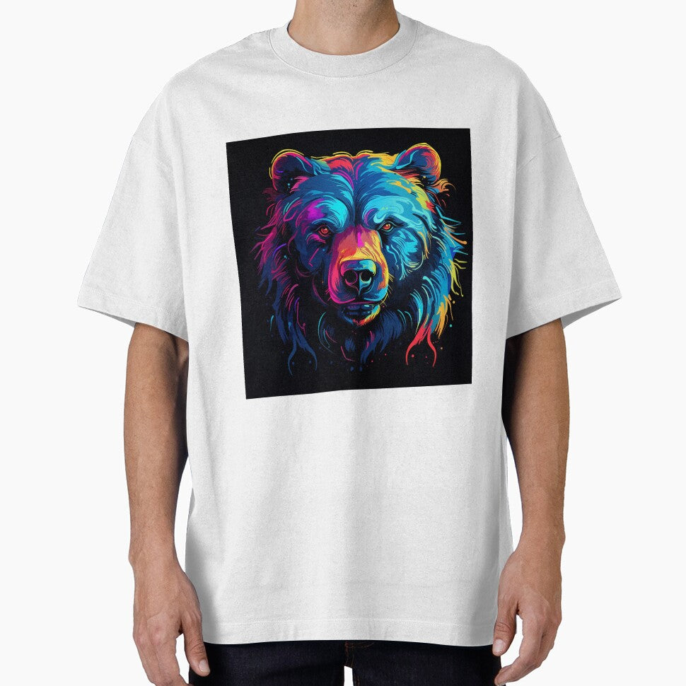 Bear Pop Neon Art 1 by AstroRisq