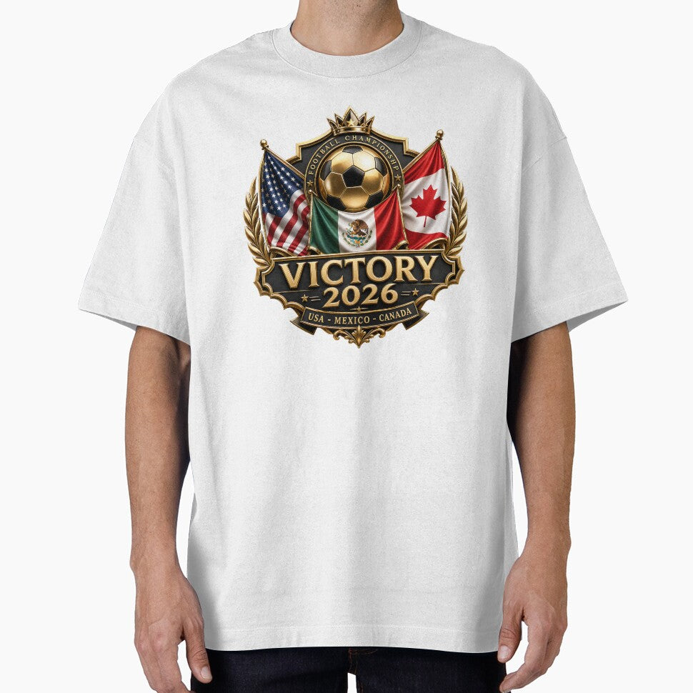 Victory 2026 USA Mexico Canada Football Crest by emaga