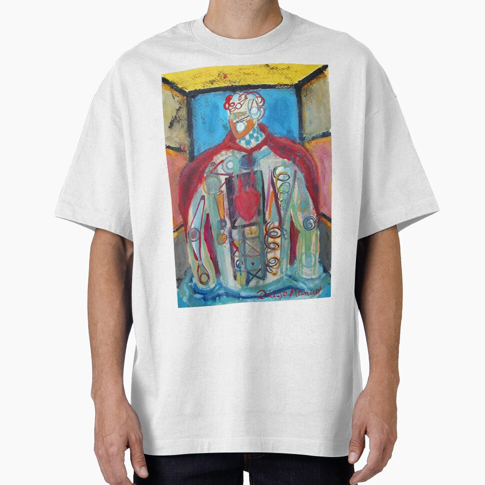 cubist study of a football fan by Diego Manuel Rodriguez