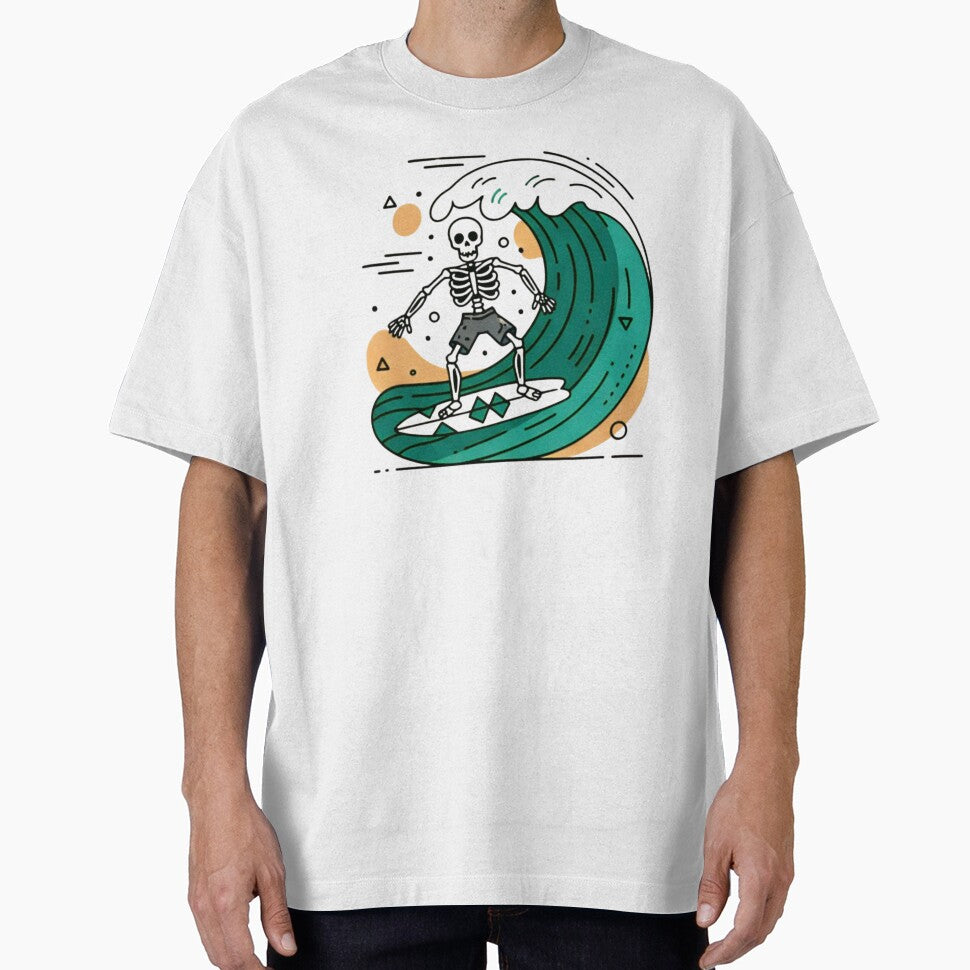 SURFING | Minimalist Skeleton Streetwear Art by DEADLINE.
