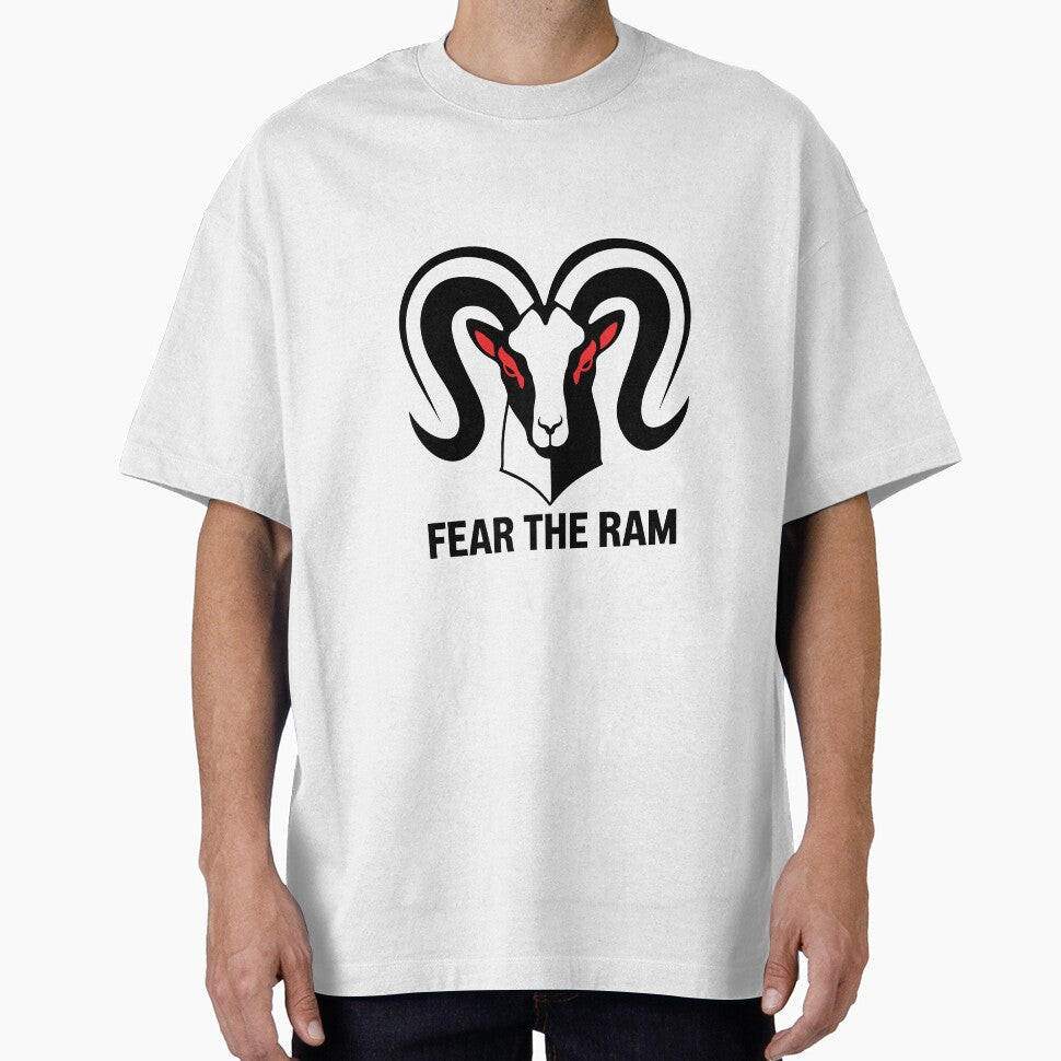 Fierce Ram Graphic T-Shirt, Fear The Ram Design, Bold Animal Illustration Tee, Unique Statement Shirt, Artistic Graphic Tee, Casual Wear by liberarthq