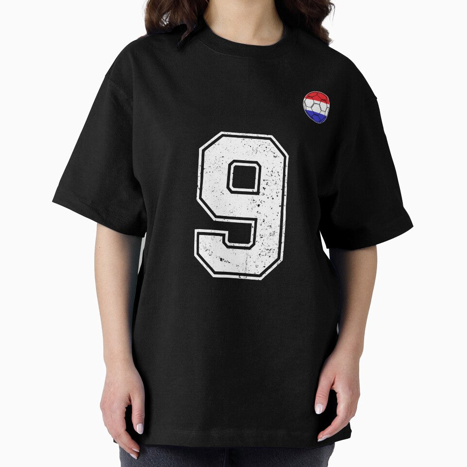 Netherlands Soccer Number 9 Vintage Sports Fan by LiviuGligoros