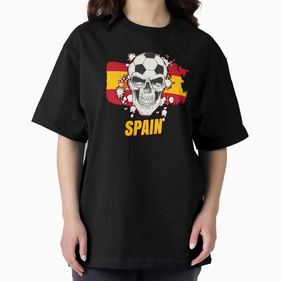 Spain Soccer Player Goalie Spanish Flag Skull by anziehend