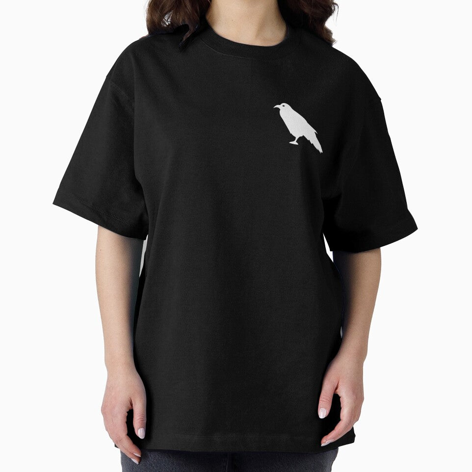 Small White Crow T-shirt by Green Corner