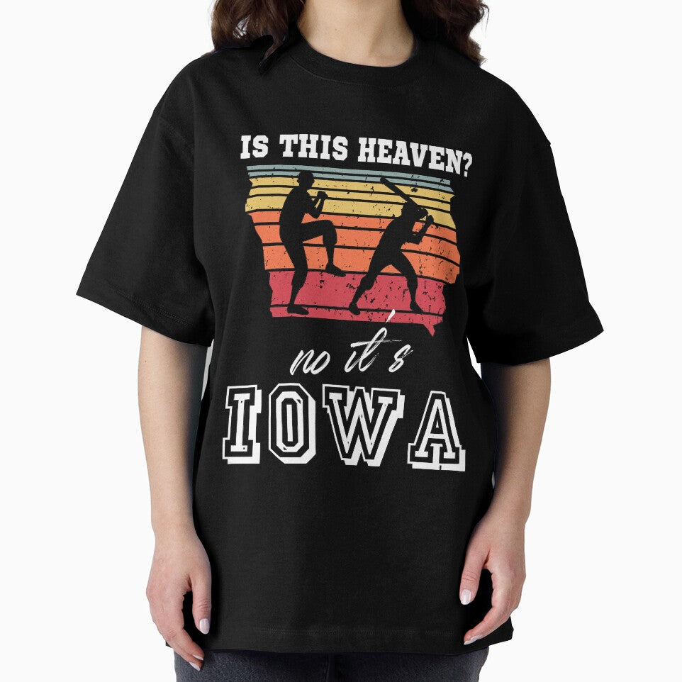 Is This Heaven No It’s Iowa Baseball retro vintage by Mo-Am