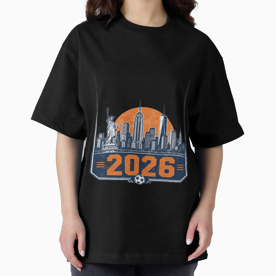 New York City 2026 | Vintage World Cup Skyline Graphic by ArthUpscale