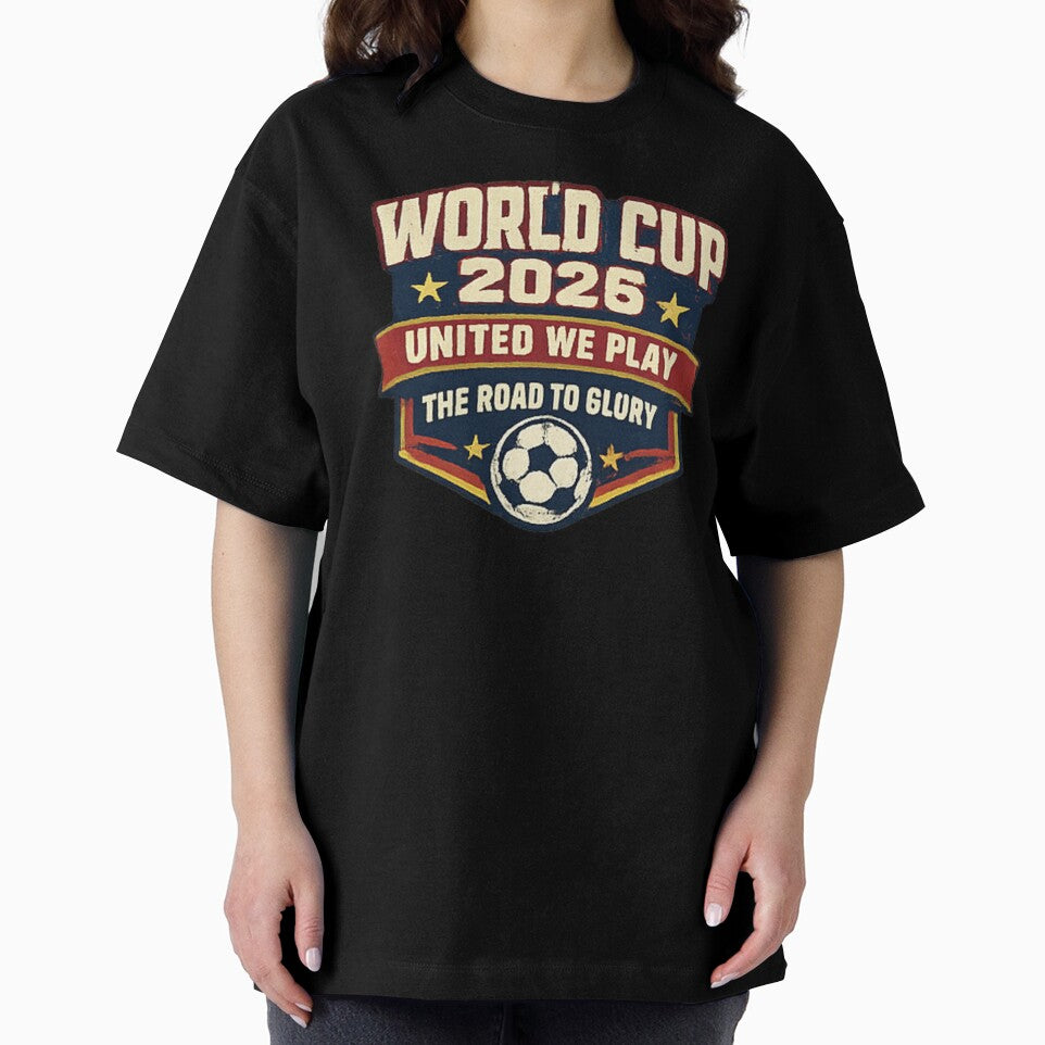 World Cup 2026 United We Play Vintage Soccer Football Fan Design by NeO² Studio