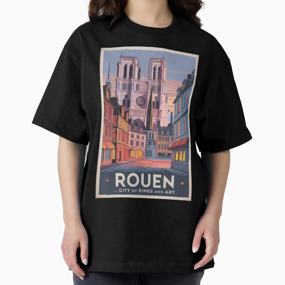 Rouen Vintage Travel Poster by TravelerRat