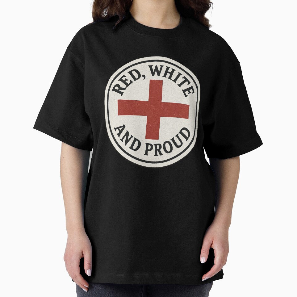 Red, White and Proud – St George’s Cross Circular Emblem by SwishyGarage