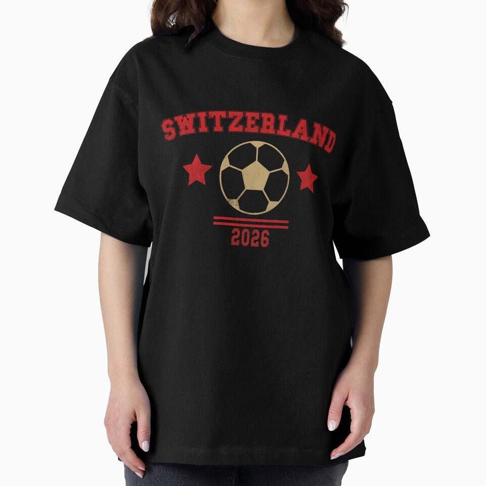 Switzerland — Vintage Soccer Tee by C & T ArtLab