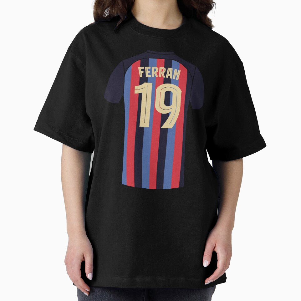 Ferran Torres Barcelona football jersey number 19 by Justtrendytees