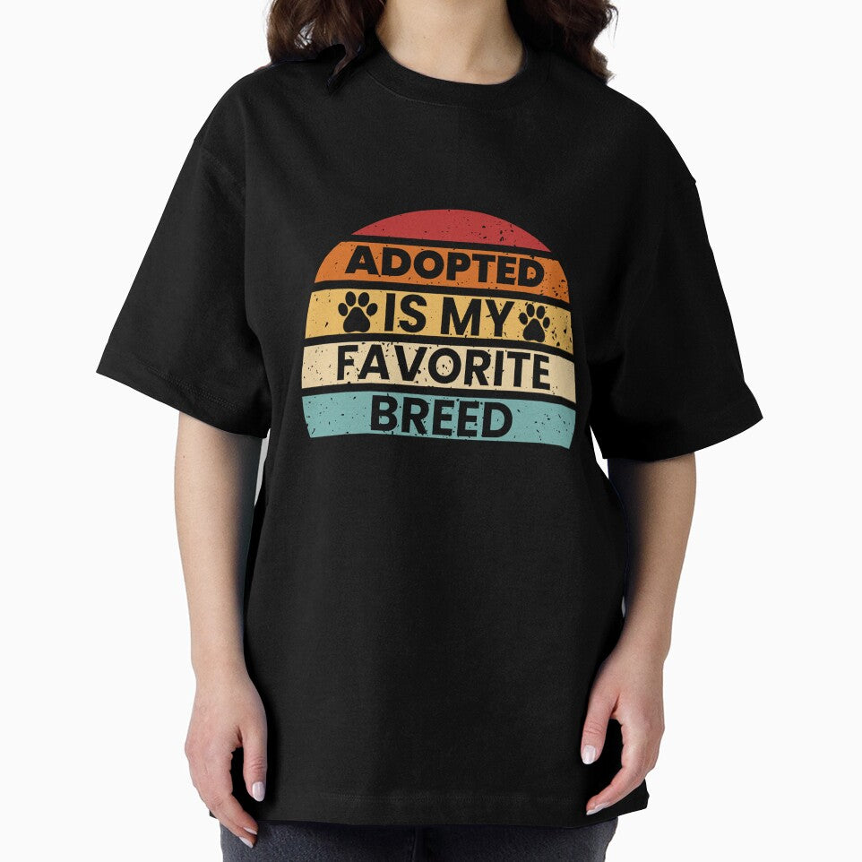 Adopted Is My Favorite Breed, Dog Lover Long Sleeve T-Shirt by SubStudio97