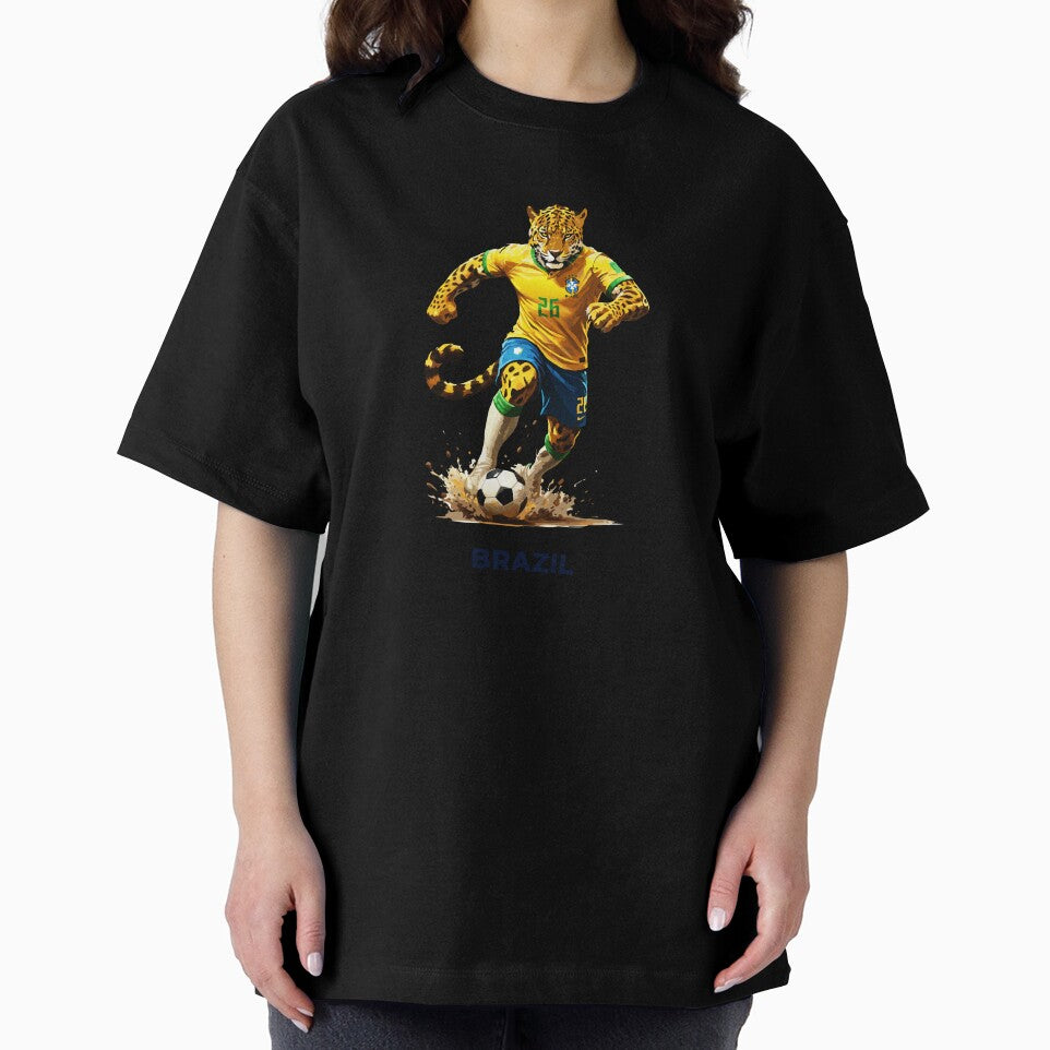 Brazil Soccer Mascot Jaguar National Team Football 2026 Art by Cipher & Soul