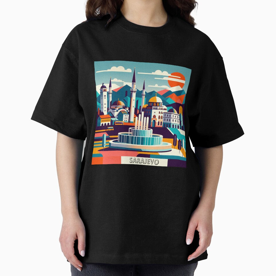 Sarajevo Modern Vintage Postcard by Printsincolor