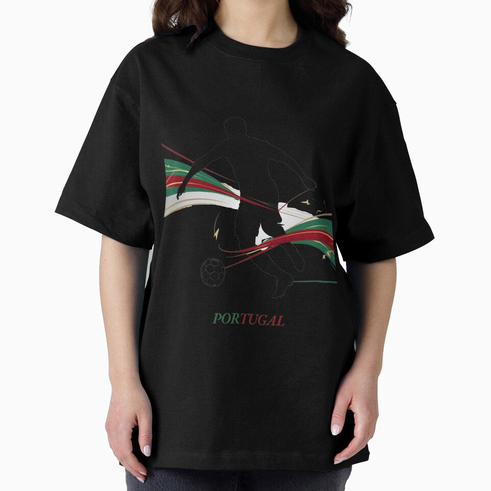 Dynamic Portugal Soccer Player Silhouette Graphic by PMTaurus