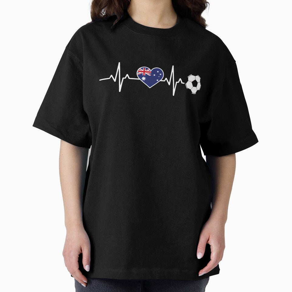 Australia Soccer Heartbeat | Socceroos Fan by dudelinart
