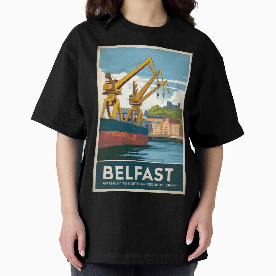 Belfast Vintage Travel Poster by TravelerRat