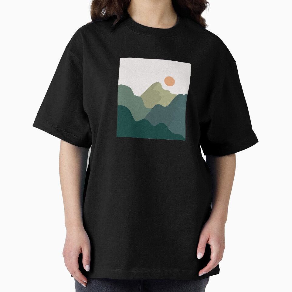 simple mountains design by lucy-arts