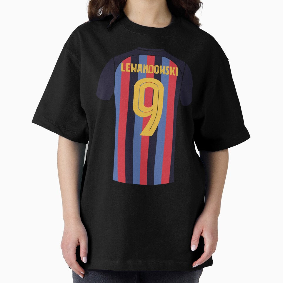 Lewandowski barcelona football jersey number 9 by Justtrendytees