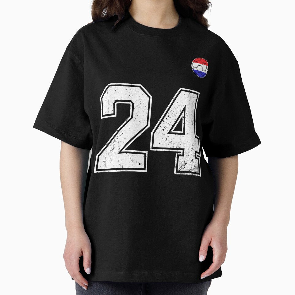 Netherlands Soccer Number 24 Vintage Sports Fan by LiviuGligoros