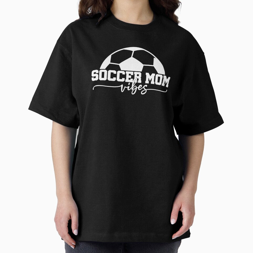 Soccer Mom Vibes Tee, Cute Soccer Ball Goalkeepers Girl Moms Life by PrintOfi