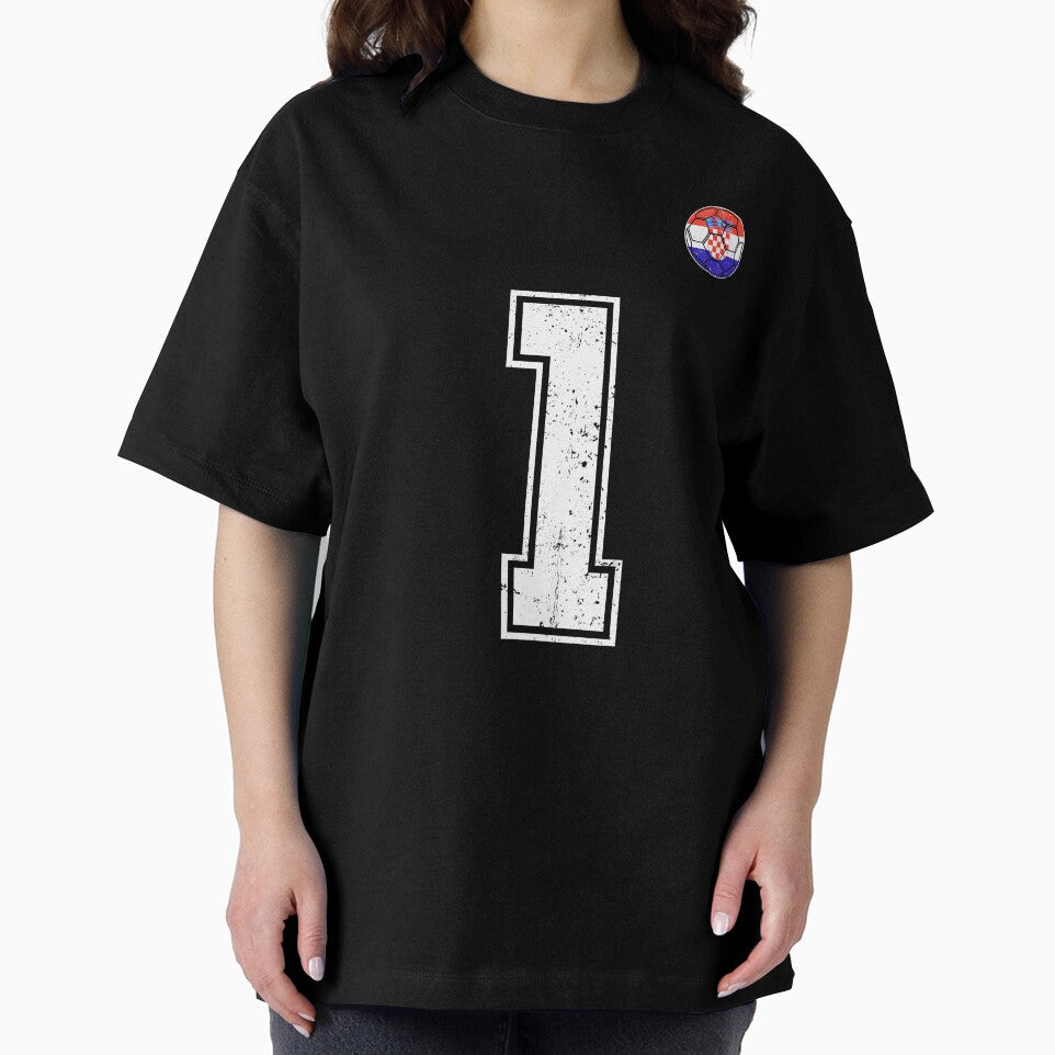 Croatia Soccer Number 1 Vintage Sports Fan by KristenosNehk